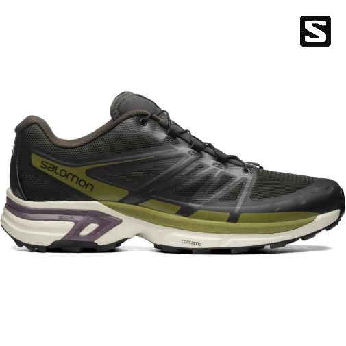 Black / Olive Salomon Xt-wings 2 Men's Sneakers | IE RP1497